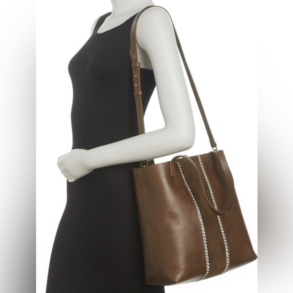 Madewell The Suede Inset Edition Medium Transport Tote - Picture 4 of 4